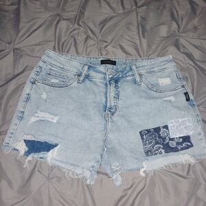 Silver Women's Light Blue Denim Shorts